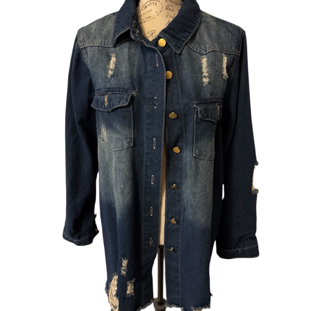 SHEIN JEAN JACKET - Picture 1 of 6
